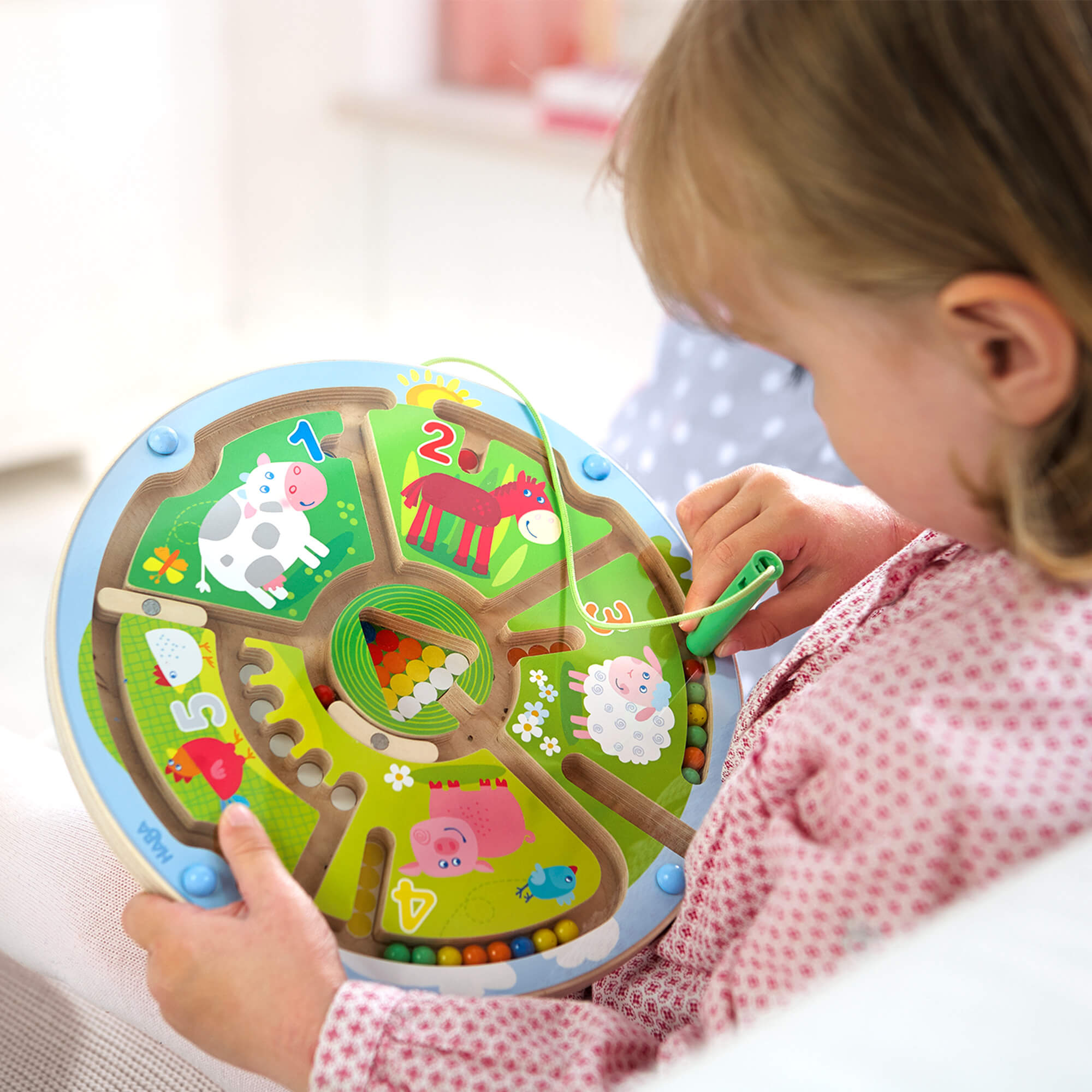 Number Maze Magnetic Game